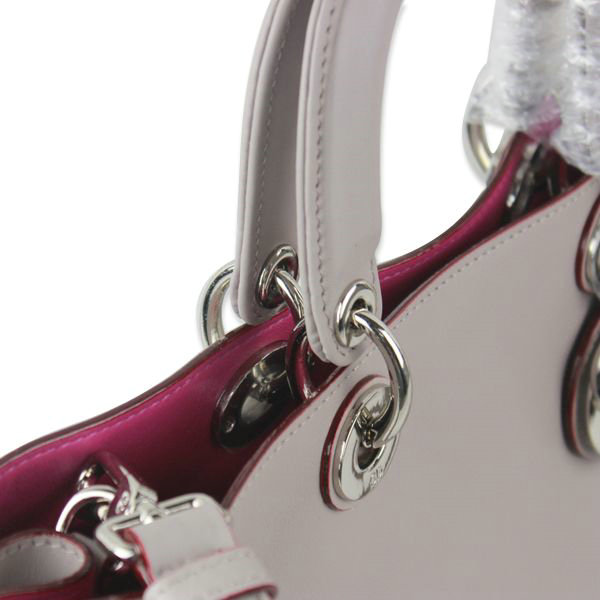 Christian Dior diorissimo original calfskin leather bag 44373 grey&purple